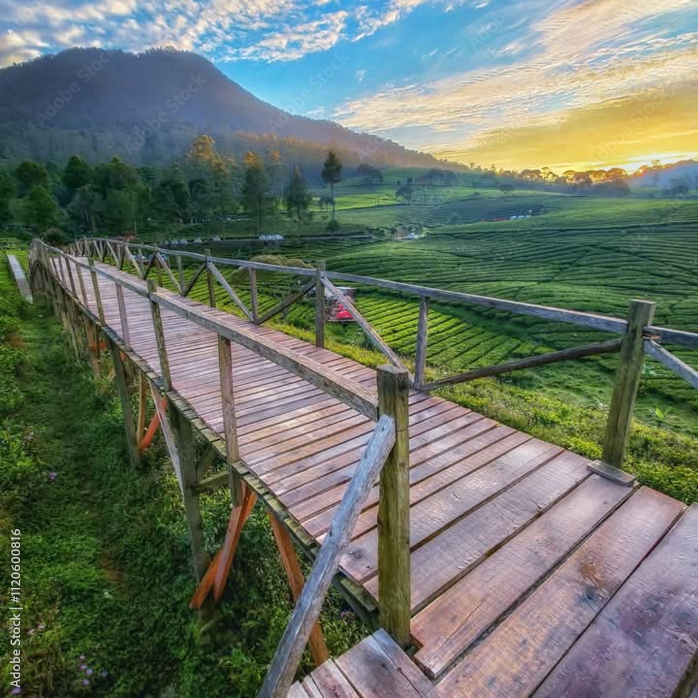Fototapeta premium bridge over the river