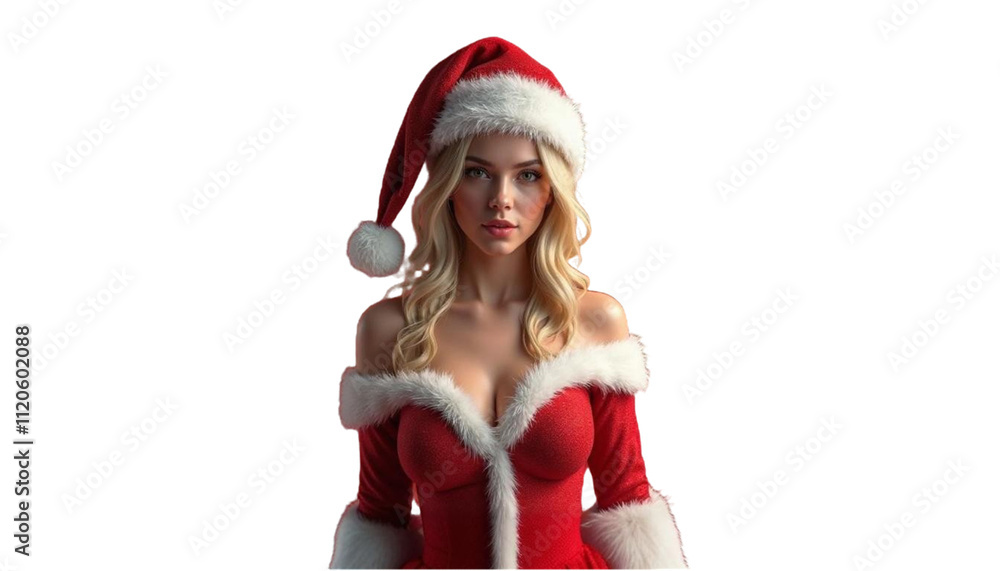 santa girl with christmas hat santa girl with christmas hat