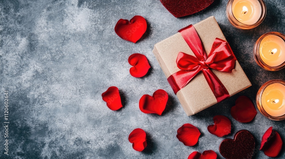 Romantic Gift Box with Candles and Rose Petals for Special Occasion Romantic Gift Box with Candles and Rose Petals for Special Occasion
