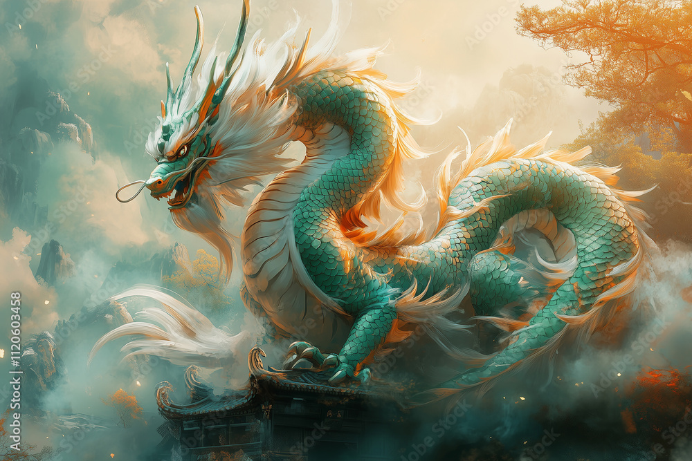 Breathtaking dragon illustration showcasing diverse artistic styles in vibrant landscapes Breathtaking dragon illustration showcasing diverse artistic styles in vibrant landscapes