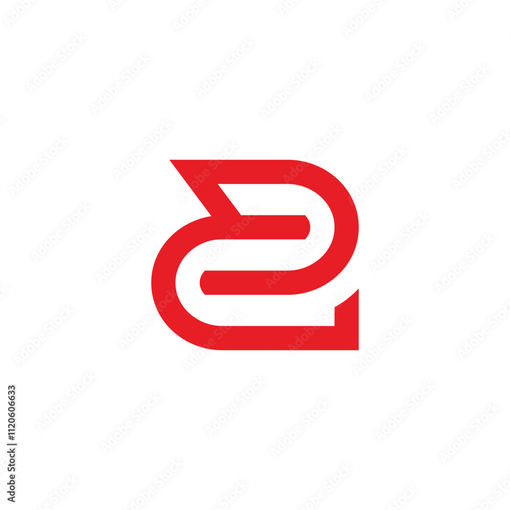 letter c2 loop line geometric logo vector letter c2 loop line geometric logo vector