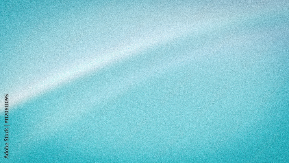 Obraz premium Abstract gradient featuring soft transitions of teal and white tones with a grainy texture, ideal for modern backgrounds and creative designs
