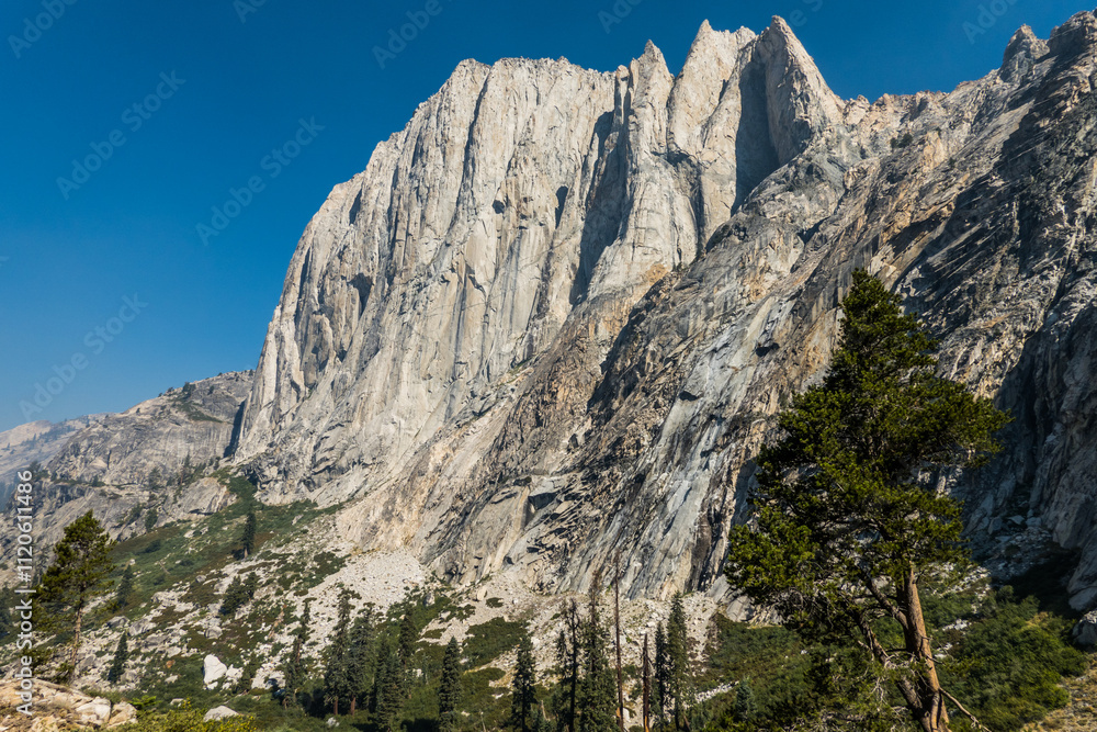 View of Valhalla rock formation in Sequoia National park View of Valhalla rock formation in Sequoia National park
