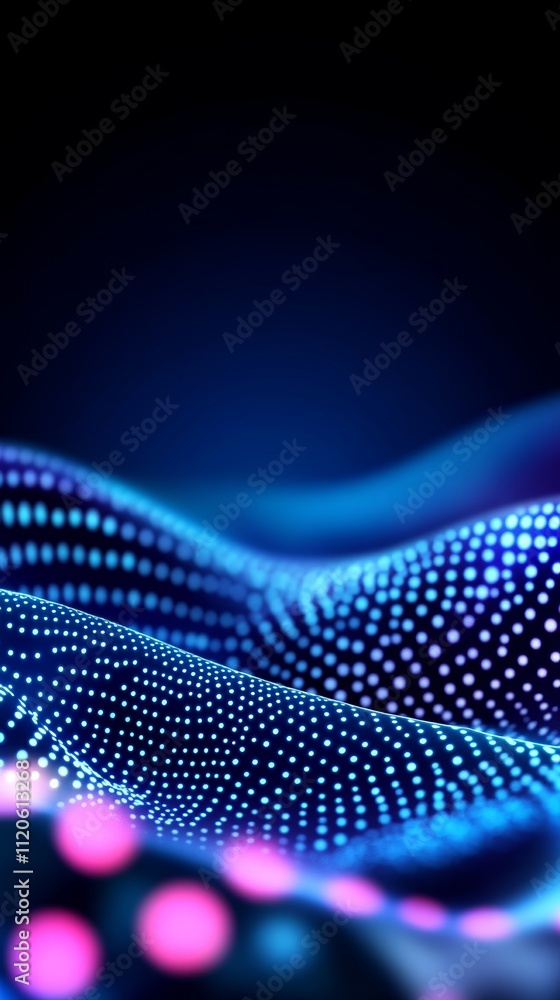 Abstract Blue Glowing Wave Background Abstract Blue Glowing Wave Background