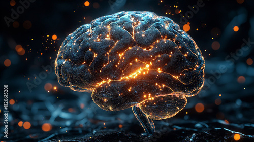 Wallpaper Mural Human Intelligence Brain Shining in the Cosmic Universe Torontodigital.ca