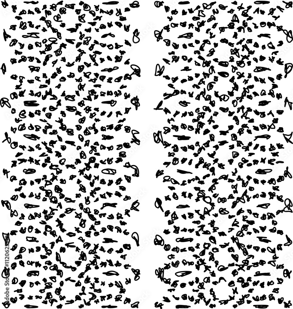 Set of drawn lettering and calligraphy swirls, squiggles. Vector ink decorations for composition. Element design. Wallpaper with black pattern. Set of drawn lettering and calligraphy swirls, squiggles. Vector ink decorations for composition. Element design. Wallpaper with black pattern.