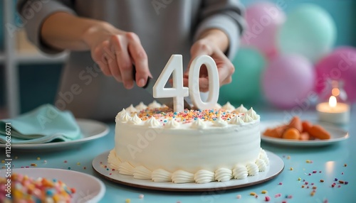 birthday cake with candles