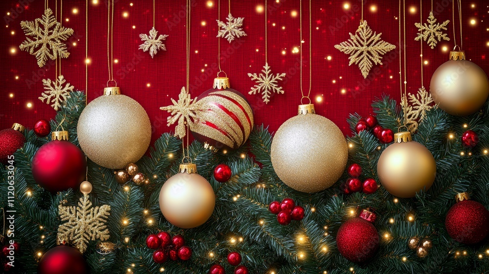A beautifully adorned Christmas tree featuring an array of colorful ornaments that sparkle and shine, creating a festive atmosphere. A beautifully adorned Christmas tree featuring an array of colorful ornaments that sparkle and shine, creating a festive atmosphere.