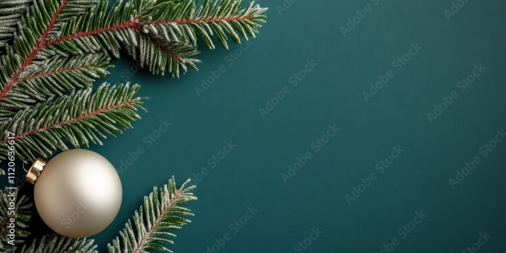 A delicate white ornament dangles gracefully from a lush green pine tree, embodying the festive spirit of Christmas. A delicate white ornament dangles gracefully from a lush green pine tree, embodying the festive spirit of Christmas.