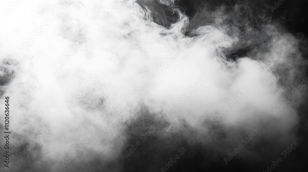 Abstract Black and White Smoke Cloud Texture for Dramatic Backgrounds : Generative AI Abstract Black and White Smoke Cloud Texture for Dramatic Backgrounds : Generative AI