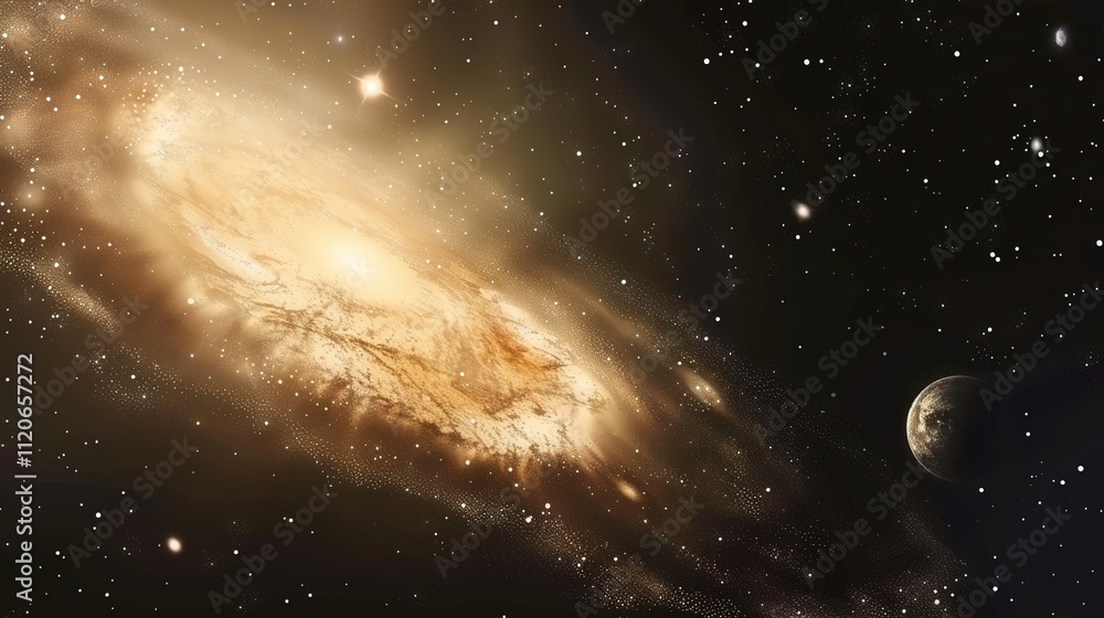 Fototapeta premium Black mysterious universe outer space