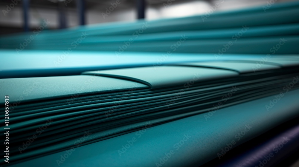 A photo of a row of gymnastic mats in a sports place A photo of a row of gymnastic mats in a sports place