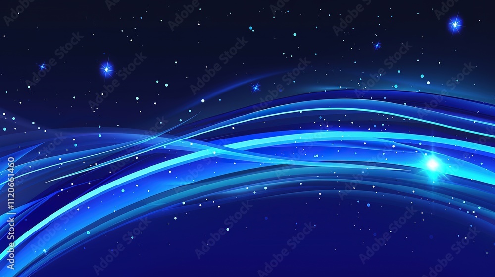 Fototapeta premium universe starry sky flares bright planet cosmic