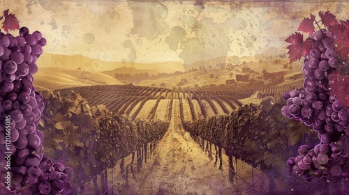 Illustration of Saint Tryphons Viticultural Honor in Rich Colors photo