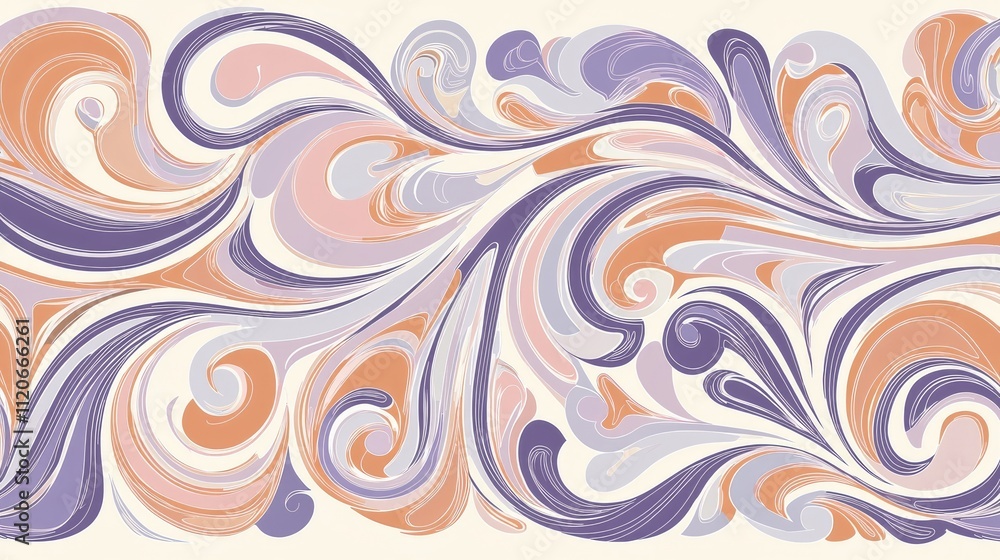 A colorful abstract design featuring swirling patterns in pastel shades. A colorful abstract design featuring swirling patterns in pastel shades.