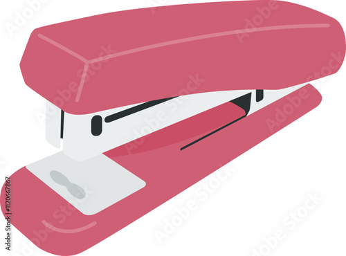 Pink Stapler Illustration