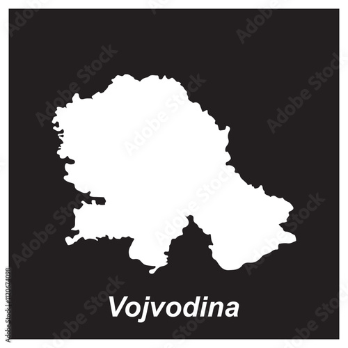 Vojvodina map icon design