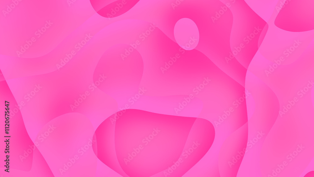 Abstract Pink Wave Background Design