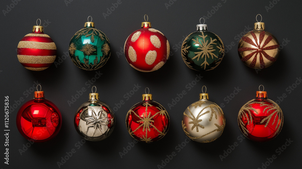 set of christmas ornaments, set of christmas balls, christmas tree decorations, set of christmas ornaments, set of christmas balls, christmas tree decorations,