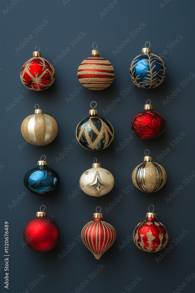 set of christmas ornaments, set of christmas balls, christmas tree decorations, set of christmas ornaments, set of christmas balls, christmas tree decorations,