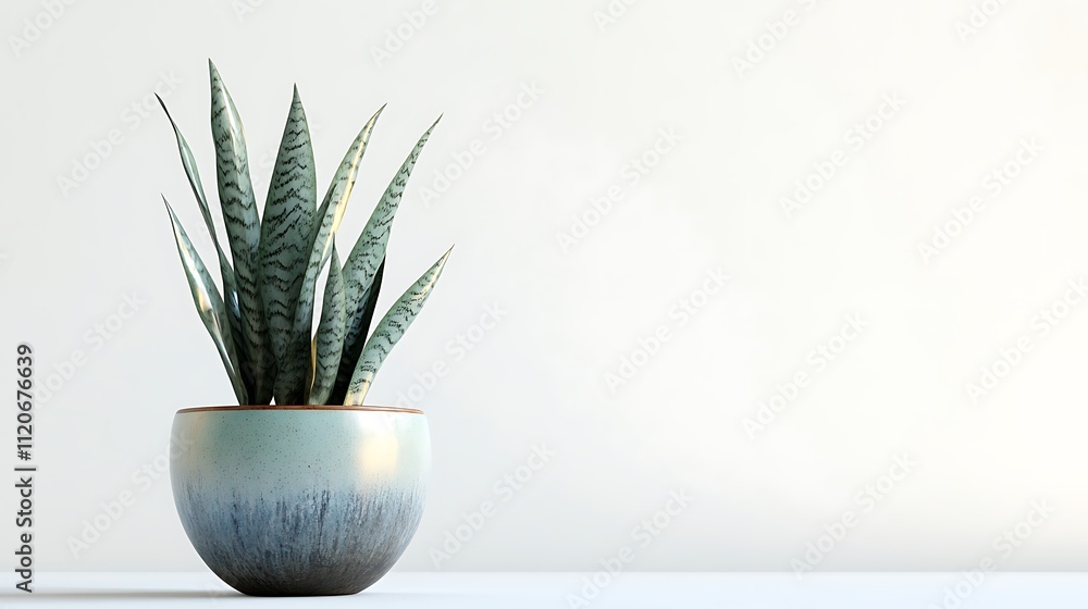 Serene Sansevieria: A Minimalist Plant in a Modern Pot Serene Sansevieria: A Minimalist Plant in a Modern Pot