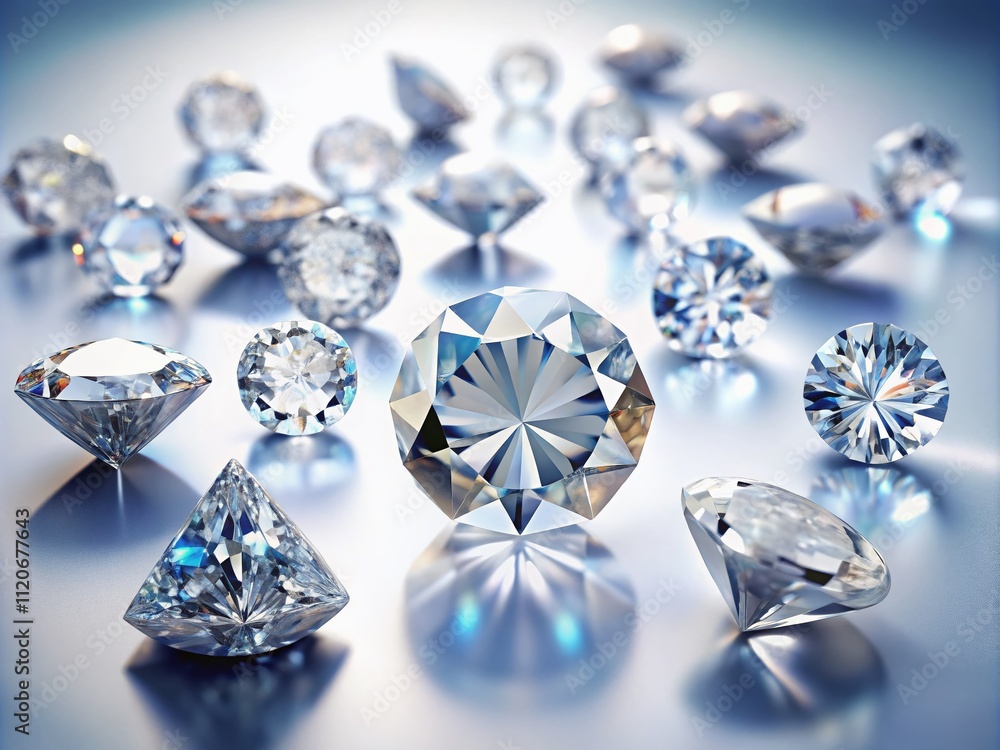 Breathtaking tilt-shift photography featuring diamond shapes on a white background, showcasing AI-generated vector illustration that highlights the creative capabilities of artificial intelligence. Breathtaking tilt-shift photography featuring diamond shapes on a white background, showcasing AI-generated vector illustration that highlights the creative capabilities of artificial intelligence.
