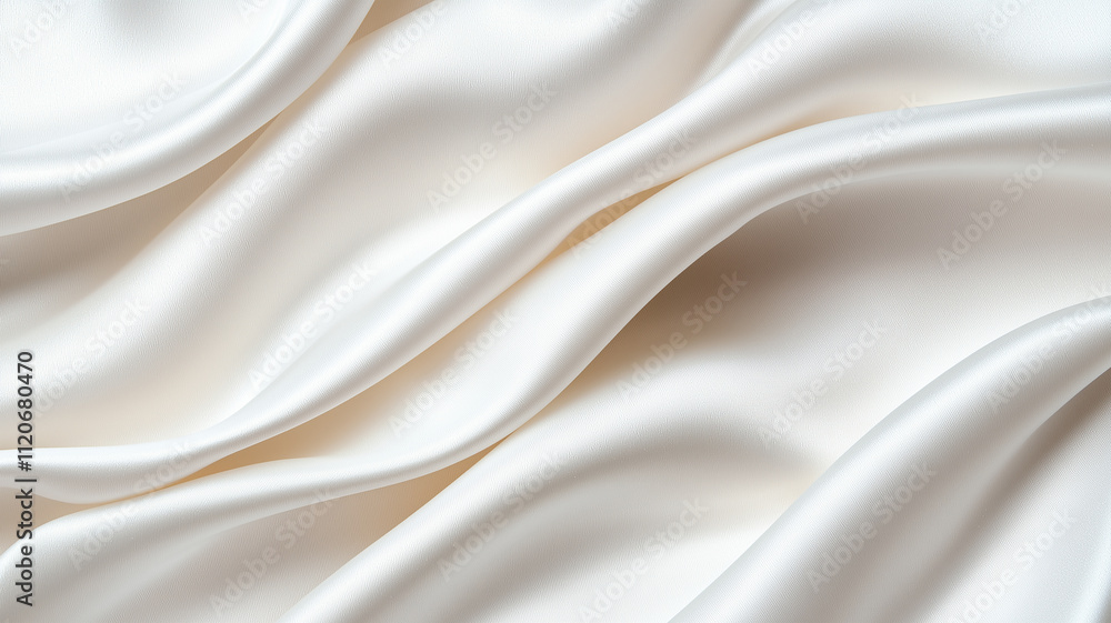 Fototapeta premium White gray satin texture that is white silver fabric silk background with beautiful soft blur pattern natural. 