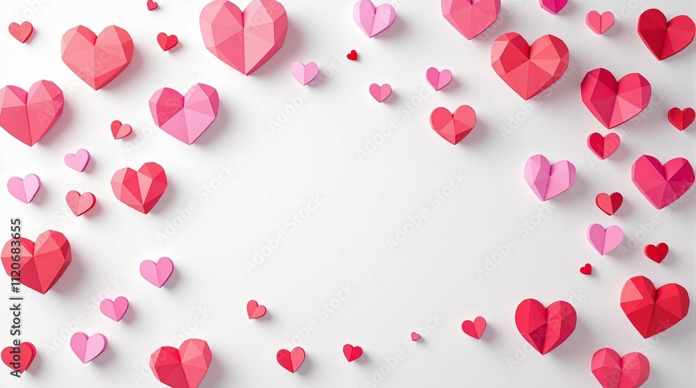 A pink background with many hearts and flowers for valentines day, valentine background with hearts A pink background with many hearts and flowers for valentines day, valentine background with hearts