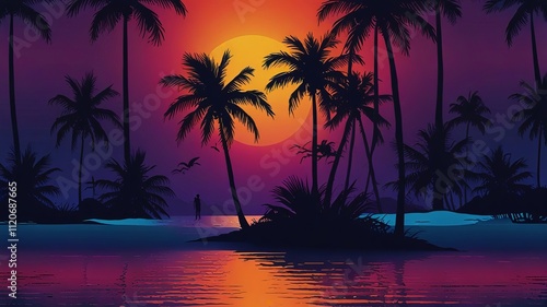 Lightning Highlights a Tropical Wonderland
