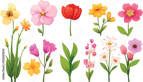 Wallpaper Mural set of tulips Torontodigital.ca