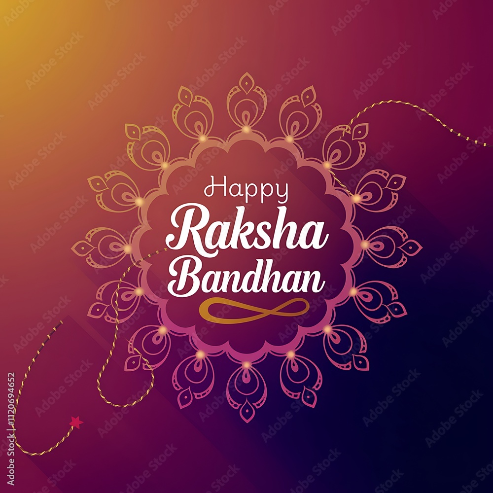 Happy Raksha Bandhan Festive Greeting Card Design Happy Raksha Bandhan Festive Greeting Card Design