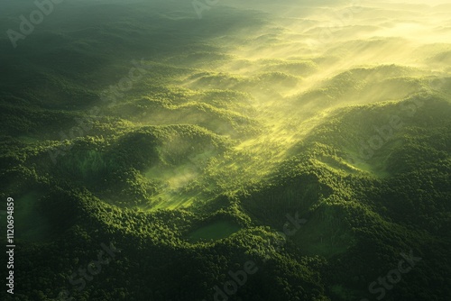 Fototapeta Naklejka Na Ścianę i Meble -  aerial of deforestation