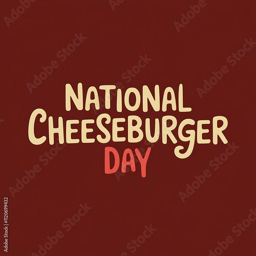 National Cheeseburger Day celebration graphic design photo