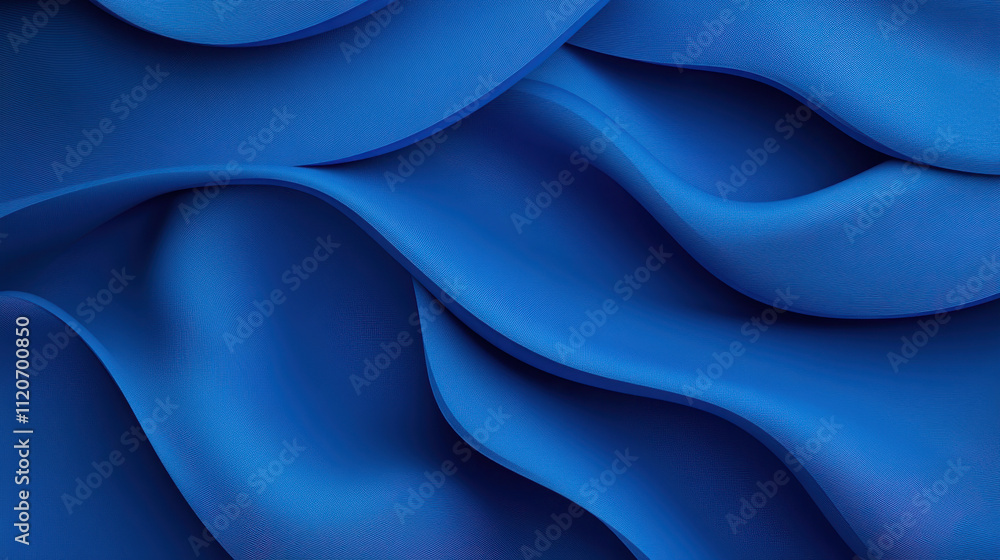 Obraz premium Abstract Blue Wavy Background