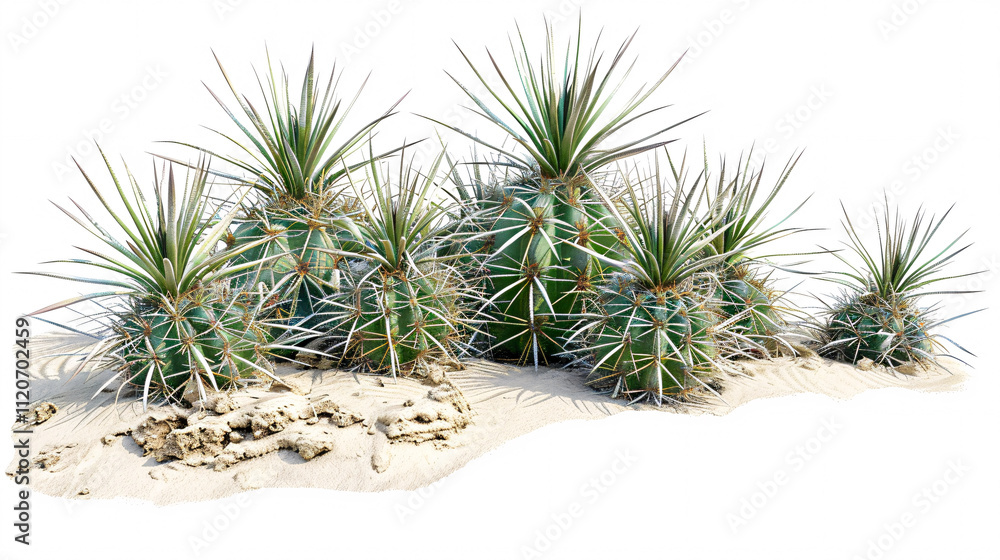 Photorealistic 3D rendering of Ferocactus-emoryi plant with a transparent background. Photorealistic 3D rendering of Ferocactus-emoryi plant with a transparent background.