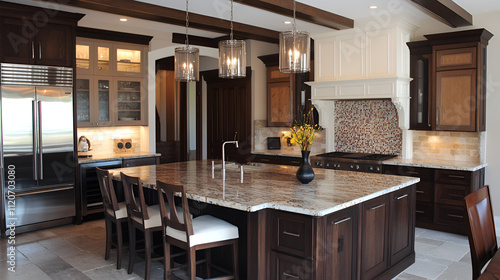 elegant kitchen interior rich in luxurious bespoke details