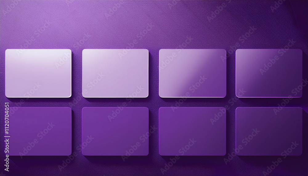 Abstract digital interface with eight translucent rectangular panels arranged in a grid, accented by a glowing pink and blue light streak against a dark gradient background. Futuristic design. Abstract digital interface with eight translucent rectangular panels arranged in a grid, accented by a glowing pink and blue light streak against a dark gradient background. Futuristic design.