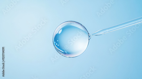 Wallpaper Mural Water Drop on a Blue Background Torontodigital.ca