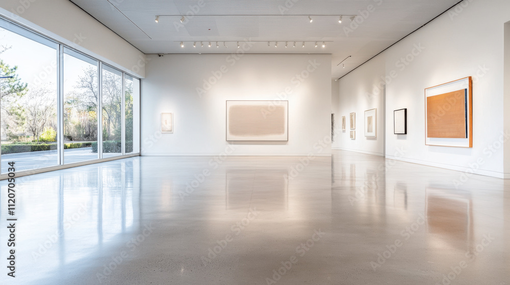 Obraz premium Modern Art Gallery with Natural Light