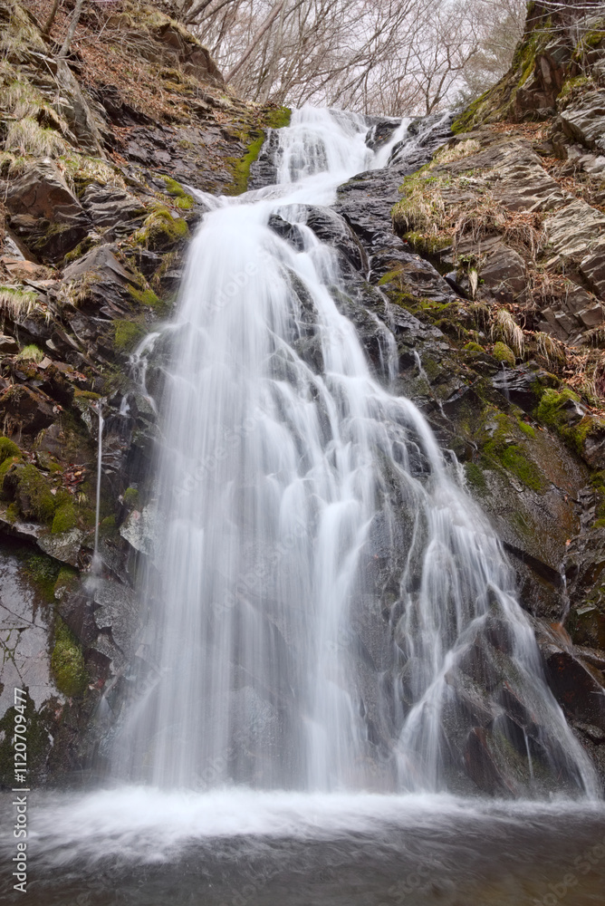 Obraz premium 栃木のもみじライン沿いにある白滝