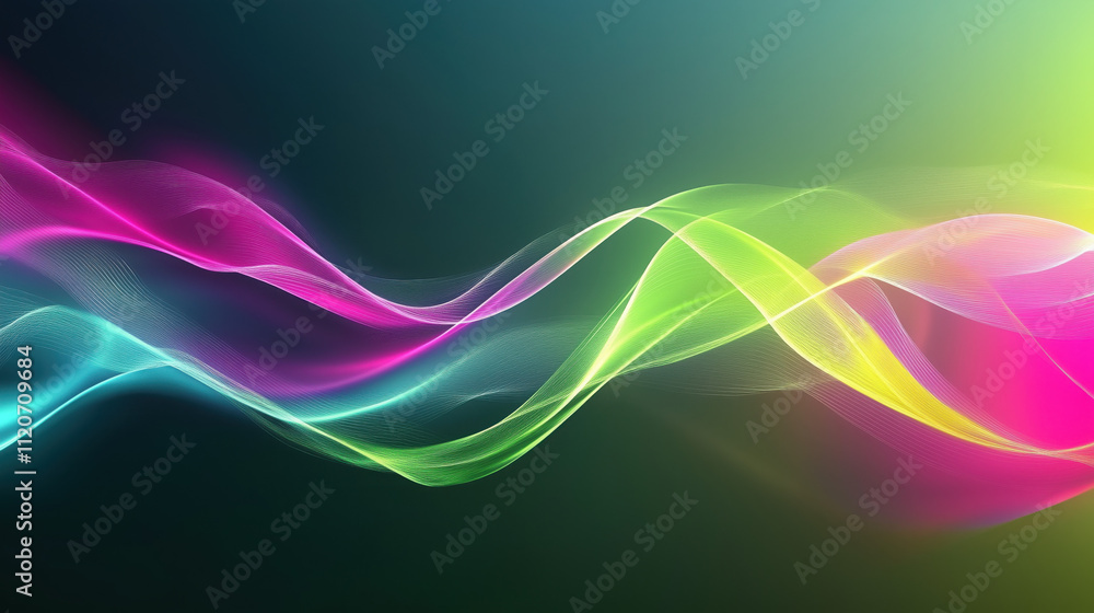 Abstract 3D Flowing Liquid-Like Wave Textures in Magenta, Lime Green, and Cyan Gradient Abstract 3D Flowing Liquid-Like Wave Textures in Magenta, Lime Green, and Cyan Gradient