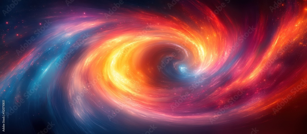 Fiery cosmic swirl, nebula, space, galaxy, fire, energy, abstract. Fiery cosmic swirl, nebula, space, galaxy, fire, energy, abstract.