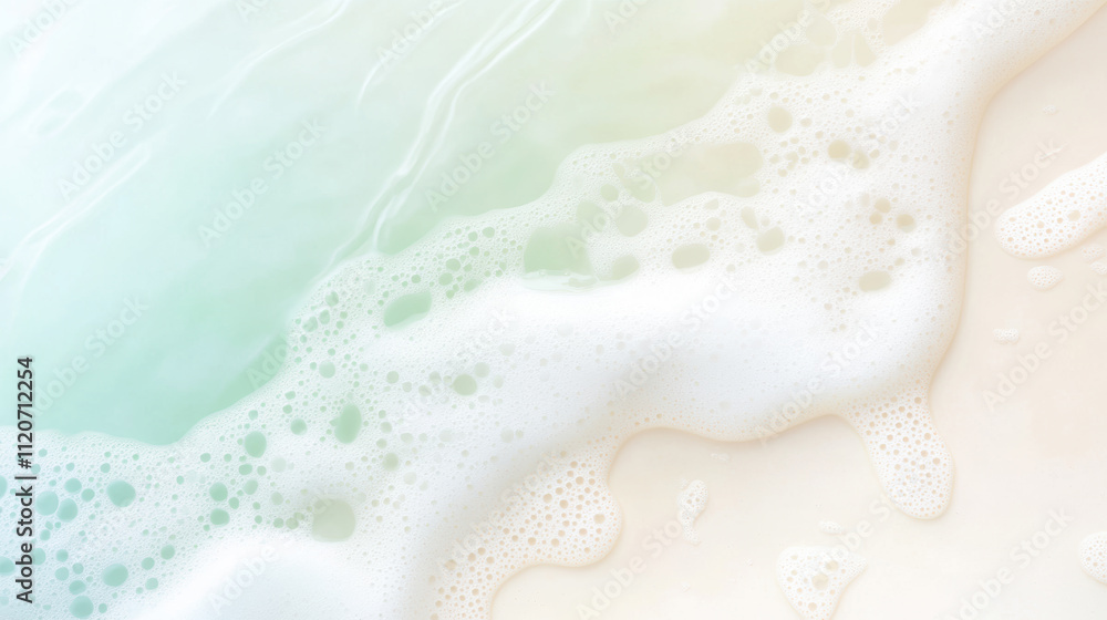 Obraz premium Soothing Ocean Waves on Sandy Beach