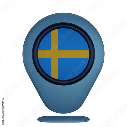 Country Location Map Sweden