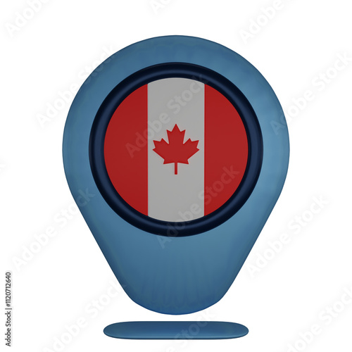 Country Location Map Canada