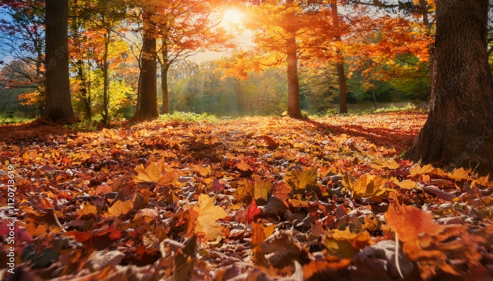 The landscape transforms into a painter's palette.  