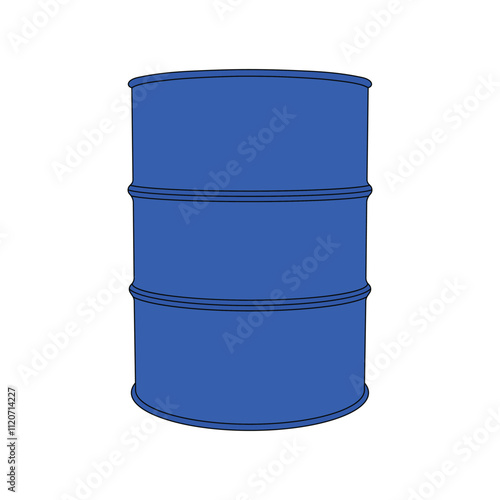 kids drawing steel drum cartoon isolated