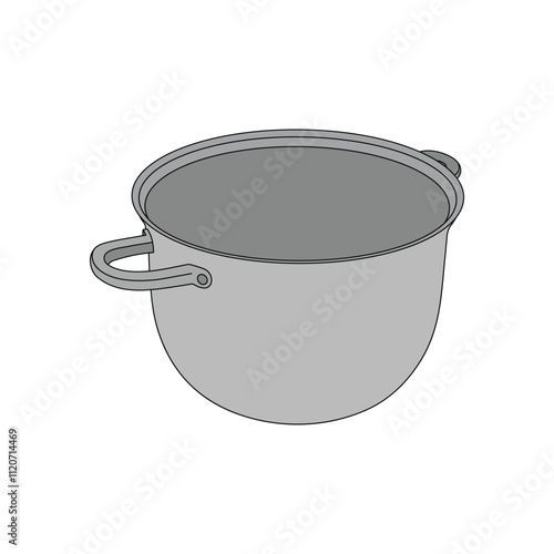 kids drawing stock pot cartoon isolated