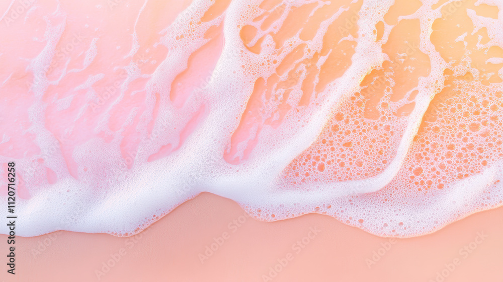 Fototapeta premium Pink and Orange Gradient Foam