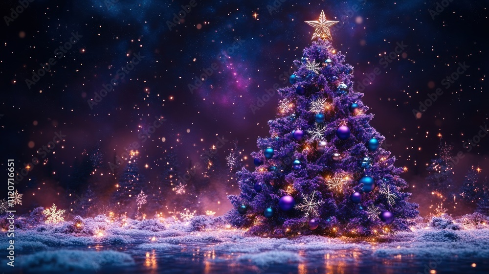 Naklejka premium christmas tree and gifts